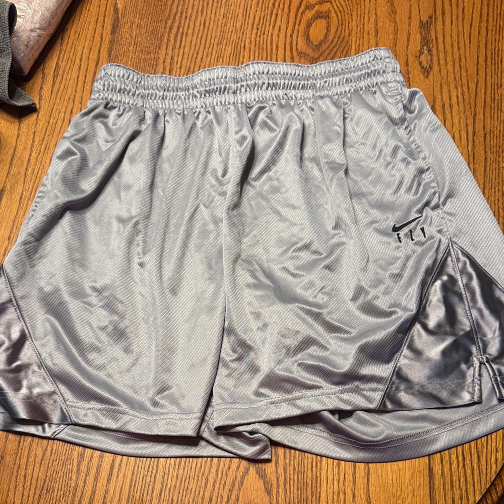 Nike Women's Silver Athletic Shorts